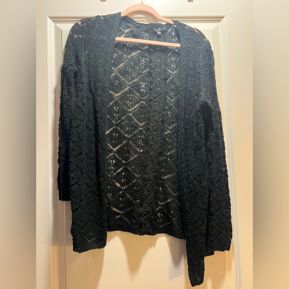 Honey Punch Black Knit Cardigan